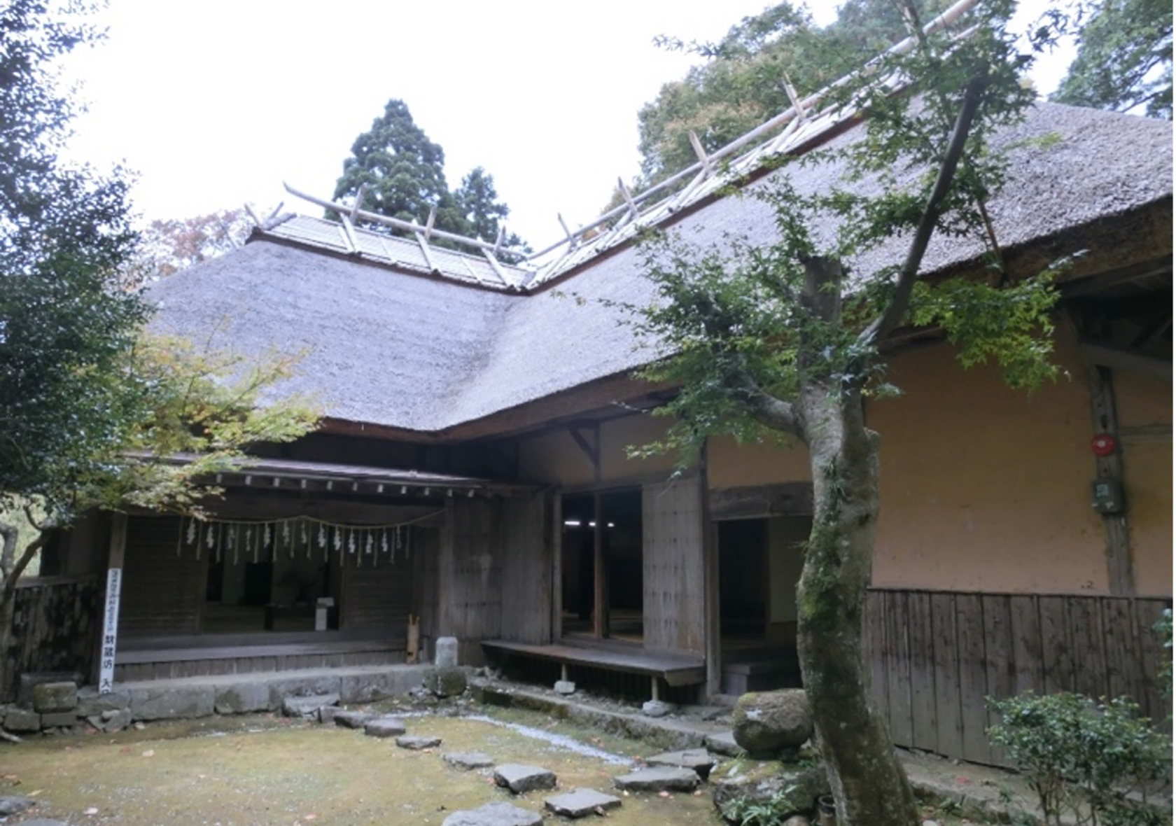 旧宿坊の財増坊。現在は添田町歴史民俗資料館に。