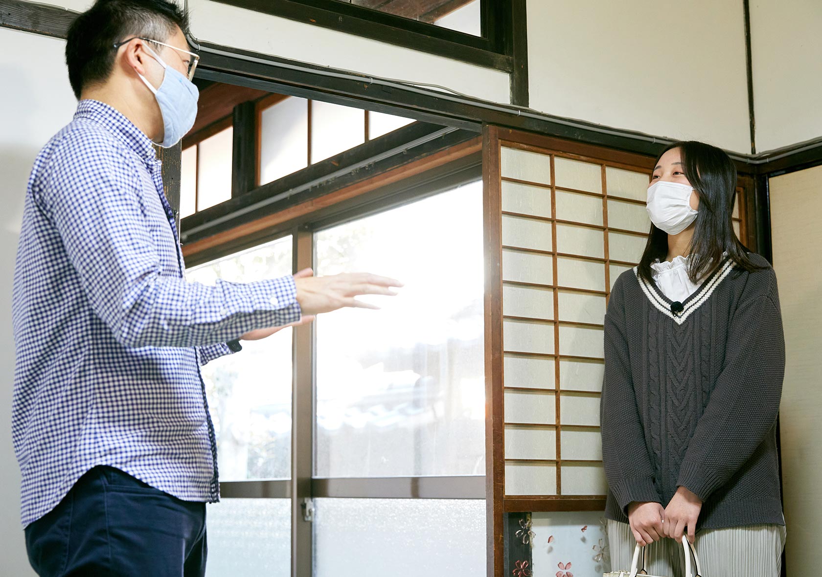 「ここのように大きすぎる古い家は借り手がつきにくいことが多いので、宿泊施設向きの空き物件も意外とあるのでは」と大堂さん
									