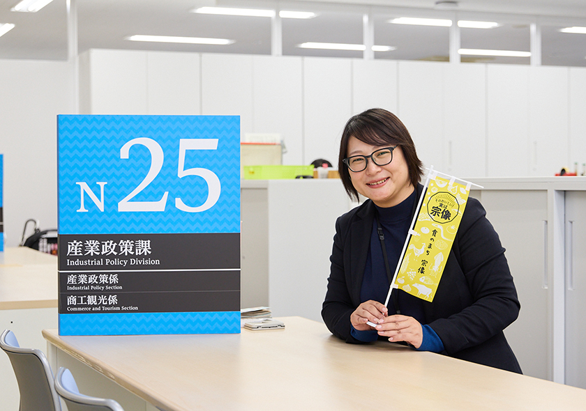 試作ラーメンの試食から、東京のイベントでの商工観光PRまで、事業の要所要所で花田さん自身も参加。