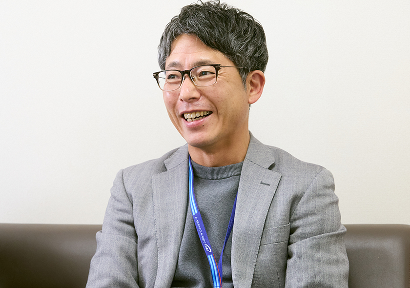 道の駅のお披露目にも駆けつけて甘夏ラーメンを味わった、福岡銀行宗像支店の吉田支店長。