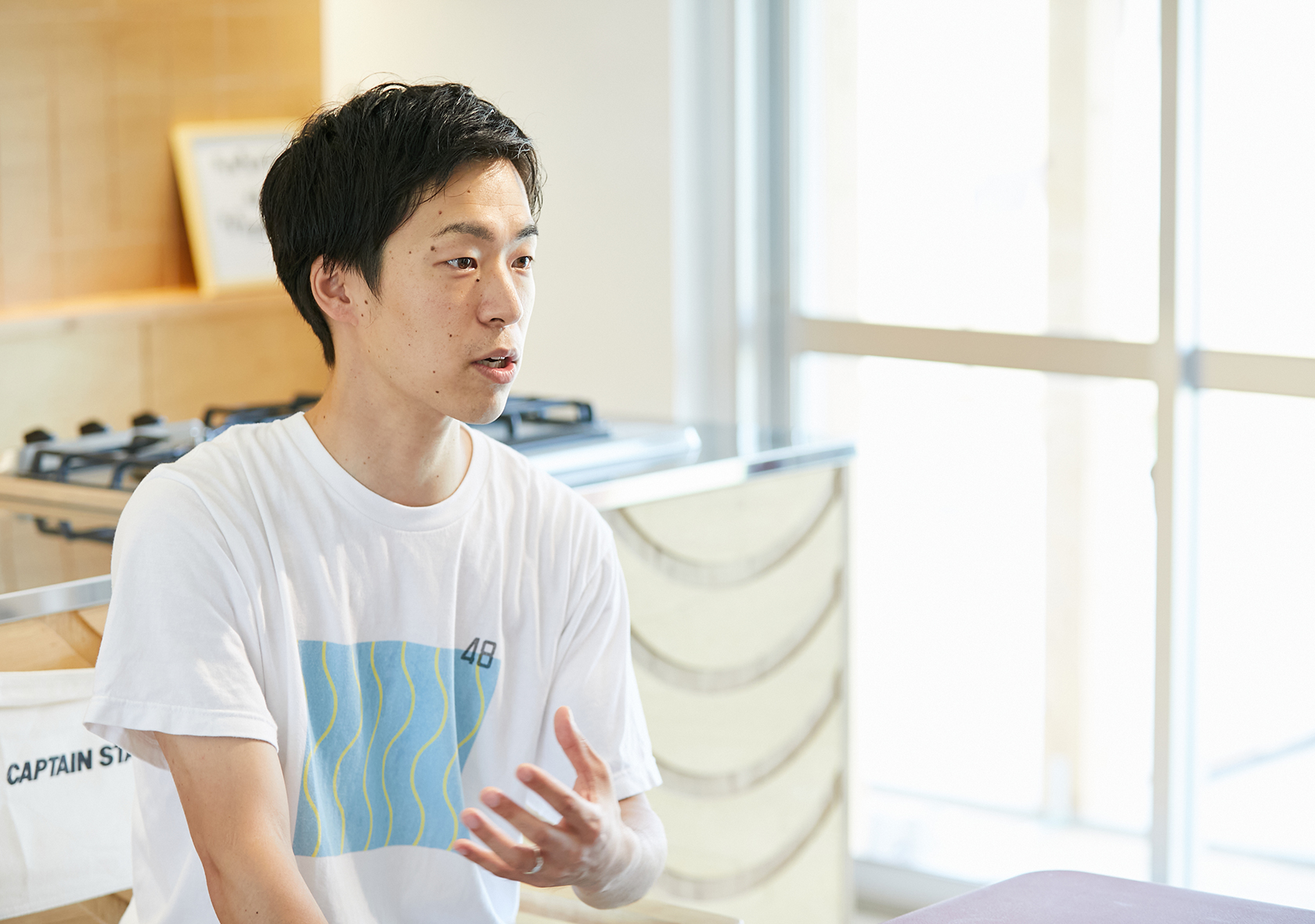 日の里団地の再生プロジェクトに携わる西部ガス株式会社の牛島玄さん